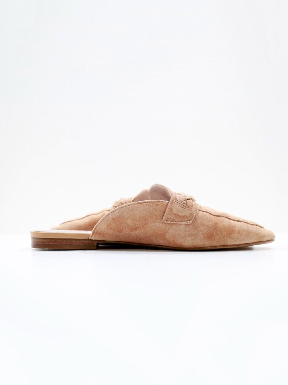 Gianni Bini Mckynlie Tan Suede Leather Lightweight Flat Mules - 7 - Picture 5 of 7